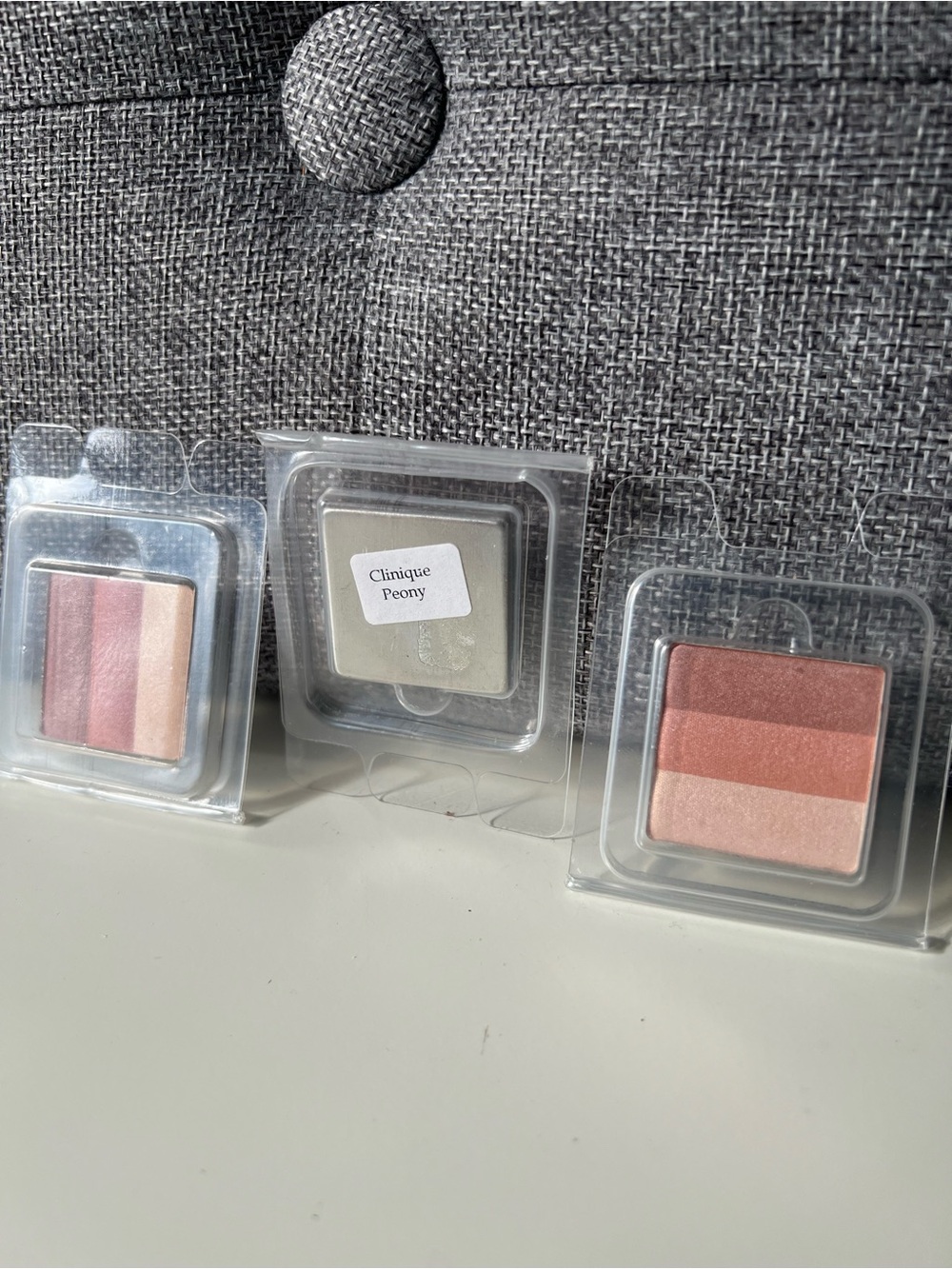 3 Clinique Peony Warm Pink & Brown Trio Eyeshadows